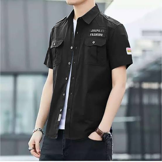 Kemeja Lengan Pendek Pria Hem Casual Cowok Baju Pria Distro